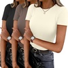 3pcs Black/ Tea Leaf/ Beige