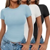 3pcs Black/ White/ Light Blue