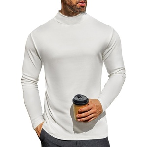 image:imageEkouaer Mens Mock Turtleneck Long Sleeve Turtle Neck Tops Lightweight Undershirt Thermal Sweater ShirtsWhite