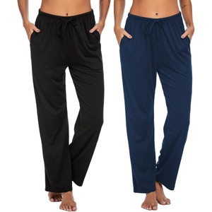 image:imageEkouaer Womens 2 Pack Lounge Pants Comfy Pajama Pants Plaid Pajama Bottoms with Pockets Drawstring Pj Bottoms Pants2 Packblackgrey