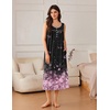 image:imageEkouaer Nightgowns for Women Long Sleeveless Night Gowns Ladies Soft Nightdress Victorian Sleepwear with Pockets SXXXLBlack Pink Sakura