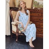 image:imageEkouaer Nightgowns for Women Long Sleeveless Night Gowns Ladies Soft Nightdress Victorian Sleepwear with Pockets SXXXLBlue White Floral