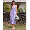 image:imageEkouaer Nightgowns for Women Long Sleeveless Night Gowns Ladies Soft Nightdress Victorian Sleepwear with Pockets SXXXLBlue White Spots