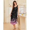 image:imageEkouaer Nightgowns for Women Long Sleeveless Night Gowns Ladies Soft Nightdress Victorian Sleepwear with Pockets SXXXLCherry Blossoms