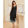 image:imageEkouaer Nightgowns for Women Long Sleeveless Night Gowns Ladies Soft Nightdress Victorian Sleepwear with Pockets SXXXLFlower Butterfly