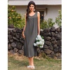 image:imageEkouaer Nightgowns for Women Long Sleeveless Night Gowns Ladies Soft Nightdress Victorian Sleepwear with Pockets SXXXLGrey