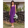 image:imageEkouaer Nightgowns for Women Long Sleeveless Night Gowns Ladies Soft Nightdress Victorian Sleepwear with Pockets SXXXLPurple