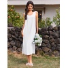image:imageEkouaer Nightgowns for Women Long Sleeveless Night Gowns Ladies Soft Nightdress Victorian Sleepwear with Pockets SXXXLWhite