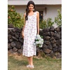 image:imageEkouaer Nightgowns for Women Long Sleeveless Night Gowns Ladies Soft Nightdress Victorian Sleepwear with Pockets SXXXLWhite Pink Floral