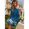 image:imageEkouaer Plus Size Nightgowns for Women Oversized Sleep Shirt Short Sleeve Nightshirt TShirt Dress Sleepwear S5XLBlue Flower