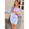 image:imageEkouaer Plus Size Nightgowns for Women Oversized Sleep Shirt Short Sleeve Nightshirt TShirt Dress Sleepwear S5XLTie Dye