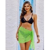 image:imageEkouaer Sarong Wraps for Women Beach Cover Up Short Crochet Bikini Swimsuit Coverup Skirts for Swimwear SXXLGreen