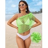image:imageEkouaer Sarong Wraps for Women Beach Cover Up Short Crochet Bikini Swimsuit Coverup Skirts for Swimwear SXXLGreen