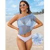 image:imageEkouaer Sarong Wraps for Women Beach Cover Up Short Crochet Bikini Swimsuit Coverup Skirts for Swimwear SXXLLight Blue