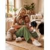 image:imageEkouaer Womens Casual Overalls Wide Leg Jumpsuits Loose Summer Rompers Baggy Jumpers with PocketsArmy Green
