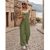 image:imageEkouaer Womens Casual Overalls Wide Leg Jumpsuits Loose Summer Rompers Baggy Jumpers with PocketsArmy Green