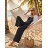 image:imageEkouaer Womens Casual Overalls Wide Leg Jumpsuits Loose Summer Rompers Baggy Jumpers with PocketsBlack