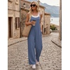 image:imageEkouaer Womens Casual Overalls Wide Leg Jumpsuits Loose Summer Rompers Baggy Jumpers with PocketsBlue