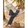 image:imageEkouaer Womens Casual Overalls Wide Leg Jumpsuits Loose Summer Rompers Baggy Jumpers with PocketsDark Grey