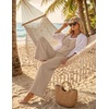 image:imageEkouaer Womens Casual Overalls Wide Leg Jumpsuits Loose Summer Rompers Baggy Jumpers with PocketsKhaki