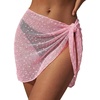 image:imageEkouaer Sarong Wraps for Women Beach Cover Up Short Crochet Bikini Swimsuit Coverup Skirts for Swimwear SXXLLight Pink