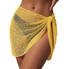 image:imageEkouaer Sarong Wraps for Women Beach Cover Up Short Crochet Bikini Swimsuit Coverup Skirts for Swimwear SXXLYellow