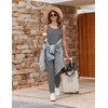 image:imageEkouaer Jumpsuits for Women Casual Sleeveless 2026 Summer Romper Dressy Vacation One Piece Outfits Fashion Travel ClothesDark Grey