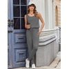 image:imageEkouaer Jumpsuits for Women Casual Sleeveless 2026 Summer Romper Dressy Vacation One Piece Outfits Fashion Travel ClothesDark Grey
