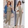 image:imageEkouaer Jumpsuits for Women Casual Sleeveless 2026 Summer Romper Dressy Vacation One Piece Outfits Fashion Travel ClothesKhaki Brown