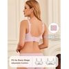image:imageEkouaer Nursing Bra Wavy Breastfeeding Bras for Women Seamless Maternity Support Wireless Pregnancy Sleep BraletteDirty Pink