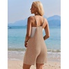 image:imageEkouaer Rompers for Women Summer Casual Sleeveless Strap Maternity Jumpsuit Vacation Shorts Overalls with PocketsBrown