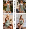 image:imageEkouaer Rompers for Women Summer Casual Sleeveless Strap Maternity Jumpsuit Vacation Shorts Overalls with PocketsLight Green