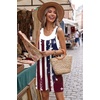 image:imageEkouaer Summer Rompers for Women Floral Beach Sleeveless Shorts Overalls Boho Outfits 2026 Jumpsuit With PocketsFlag Navy