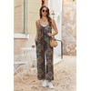 image:imageEkouaer Wide Leg Jumpsuits for Women Casual Overalls Sleeveless Vacation Outfits One Piece Boho Printed Romper with PocketA Boho Printed