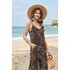 image:imageEkouaer Wide Leg Jumpsuits for Women Casual Overalls Sleeveless Vacation Outfits One Piece Boho Printed Romper with PocketA Boho Printed
