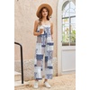 image:imageEkouaer Wide Leg Jumpsuits for Women Casual Overalls Sleeveless Vacation Outfits One Piece Boho Printed Romper with PocketPlaid Print