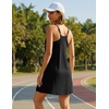 image:imageEkouaer Womens Athletic Romper Dress Summer Tennis Active Sports Mini Dresses Built in Shorts Travel Vacation Outfits SXXLA Black