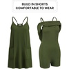 image:imageEkouaer Womens Athletic Romper Dress Summer Tennis Active Sports Mini Dresses Built in Shorts Travel Vacation Outfits SXXLArmy Green