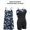 image:imageEkouaer Womens Athletic Romper Dress Summer Tennis Active Sports Mini Dresses Built in Shorts Travel Vacation Outfits SXXLBlack Grey