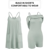 image:imageEkouaer Womens Athletic Romper Dress Summer Tennis Active Sports Mini Dresses Built in Shorts Travel Vacation Outfits SXXLLight Green