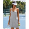 image:imageEkouaer Womens Athletic Romper Dress Summer Tennis Active Sports Mini Dresses Built in Shorts Travel Vacation Outfits SXXLLight Grey