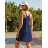 image:imageEkouaer Womens Athletic Romper Dress Summer Tennis Active Sports Mini Dresses Built in Shorts Travel Vacation Outfits SXXLNavy Blue