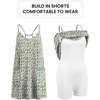 image:imageEkouaer Womens Athletic Romper Dress Summer Tennis Active Sports Mini Dresses Built in Shorts Travel Vacation Outfits SXXLWhite Floral