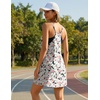 image:imageEkouaer Womens Athletic Romper Dress Summer Tennis Active Sports Mini Dresses Built in Shorts Travel Vacation Outfits SXXLWhite Yellow Floral