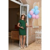 image:imageEkouaer Womens Maternity Dress Ruched Ribbed Bodycon Summer Dresses Casual Pregnancy Dress SXXLBright Green