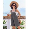 image:imageEkouaer Womens Overalls Summer Rompers Sleeveless Short Jumpsuits Casual Beach Vacation Outfits with PocketsGrey