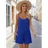 image:imageEkouaer Womens Summer Casual Rompers 2026 Loose Sleeveless Overalls Royal Blue Medium