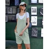 image:imageEkouaer Womens Summer Casual Sleeveless Rompers Loose Spaghetti Strap Shorts Overalls Outfits 2025 Jumpsuits With PocketsLight Green