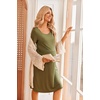 image:imageEkouaer Maternity Summer Dress Breastfeeding Baby Shower Nursing Friendly Dresses Pregnancy Labor and Delivery Gown ClothesArmy Green
