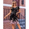 image:imageEkouaer Maternity Summer Dress Breastfeeding Baby Shower Nursing Friendly Dresses Pregnancy Labor and Delivery Gown ClothesPink Black Floral
